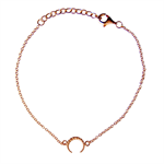 Lady Zingi, Horn Armbånd, Rosa fg sølv 